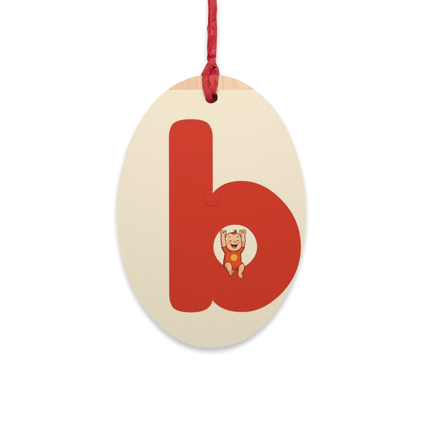 babiesdaily! Personalized wooden Christmas ornaments with cute animal designs.