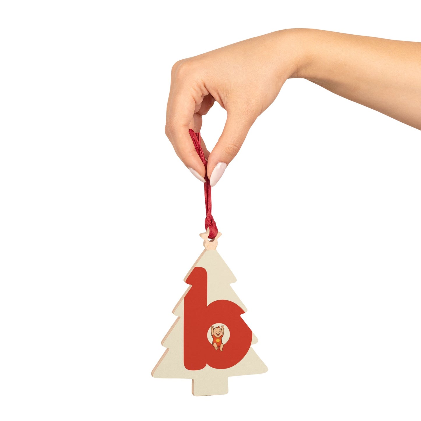 babiesdaily! Personalized wooden Christmas ornaments with cute animal designs.