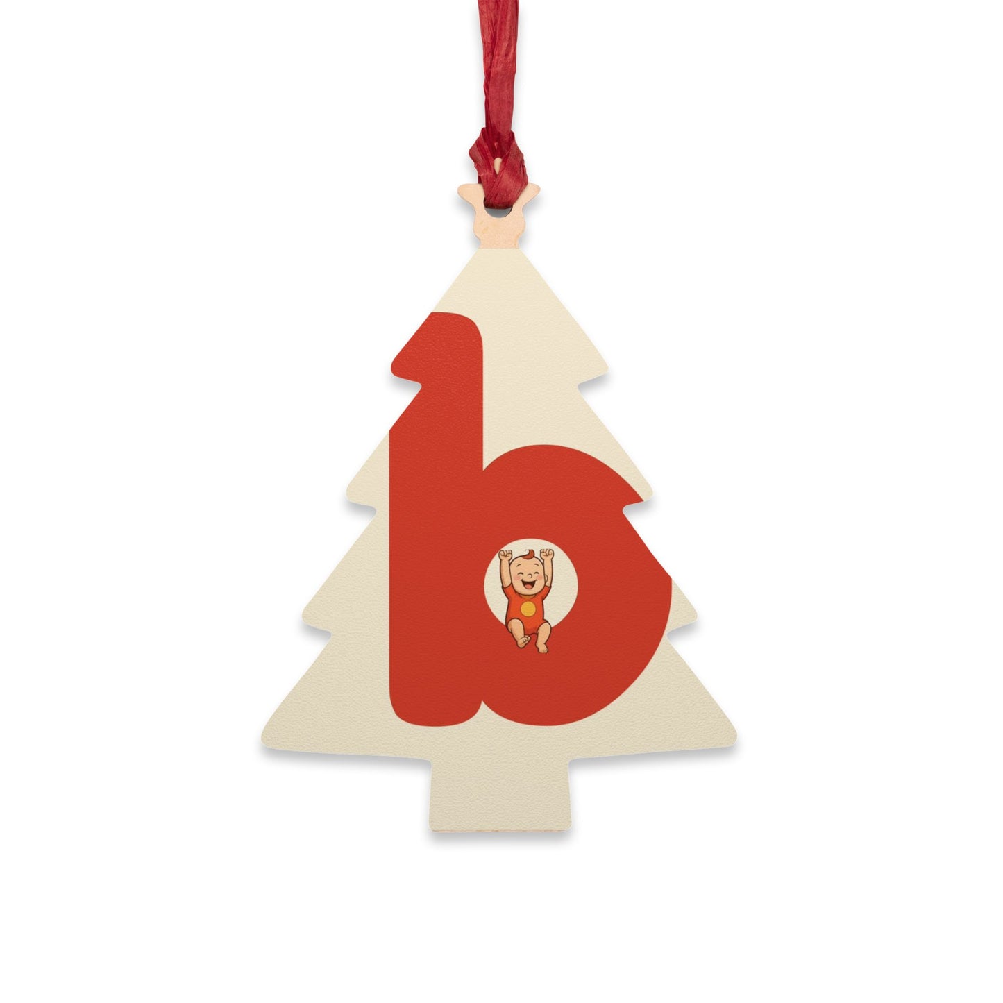 babiesdaily! Personalized wooden Christmas ornaments with cute animal designs.