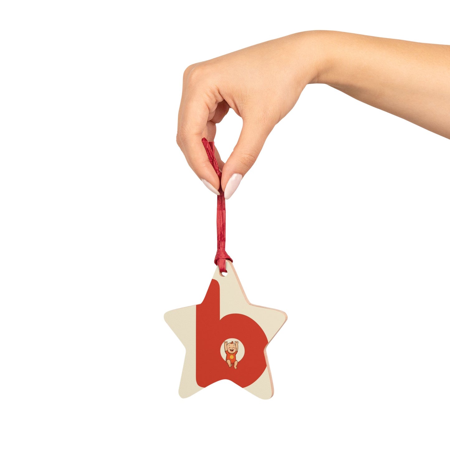 babiesdaily! Personalized wooden Christmas ornaments with cute animal designs.