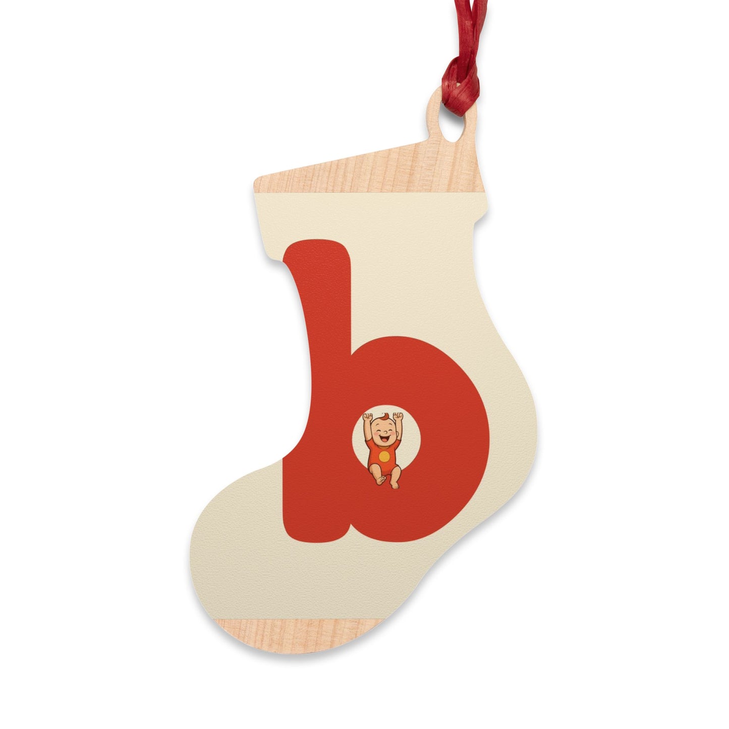 babiesdaily! Personalized wooden Christmas ornaments with cute animal designs.