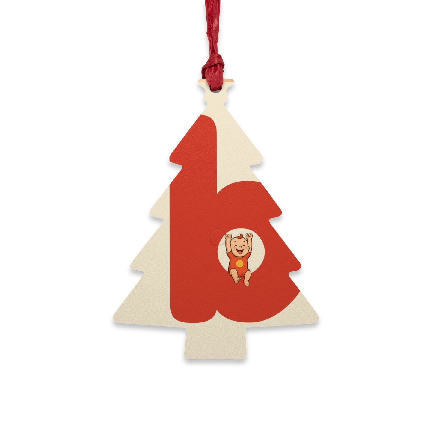 babiesdaily! Personalized wooden Christmas ornaments with cute animal designs.