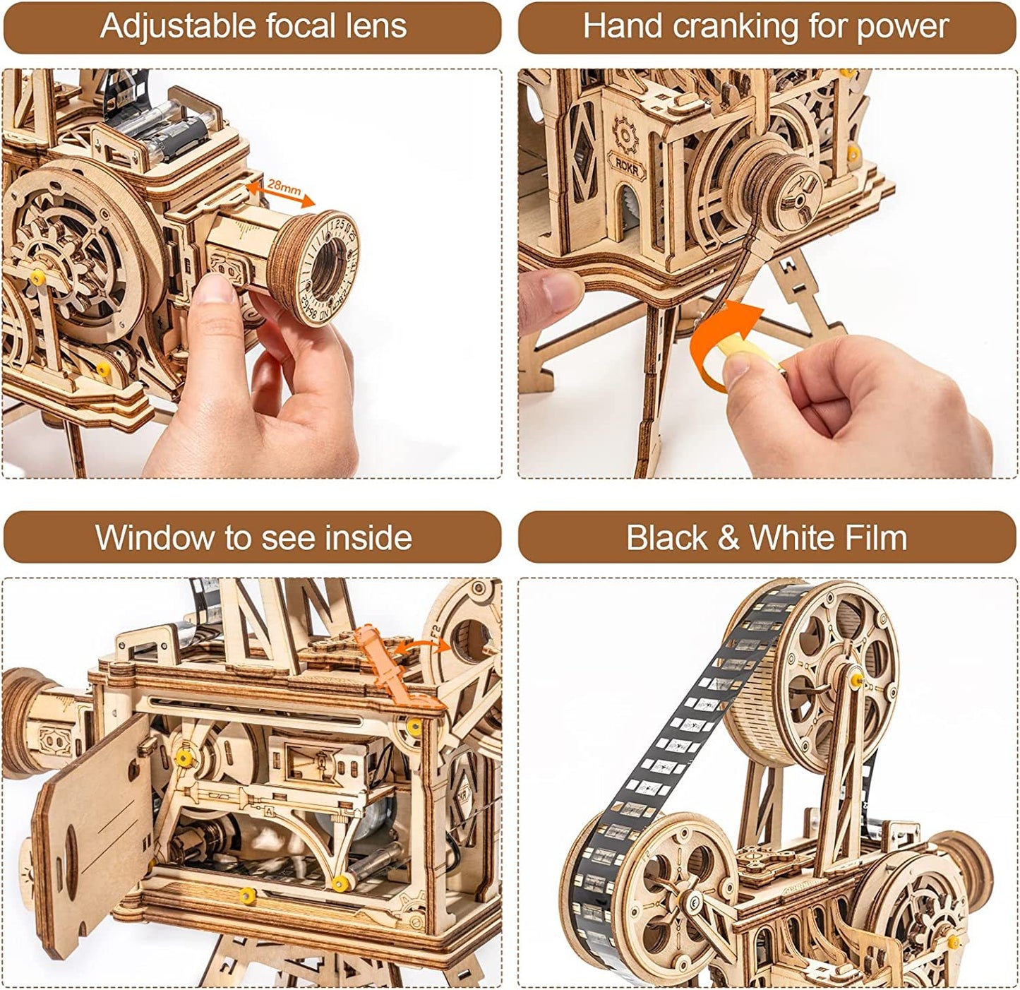 3D Wooden Puzzle Projector Kit