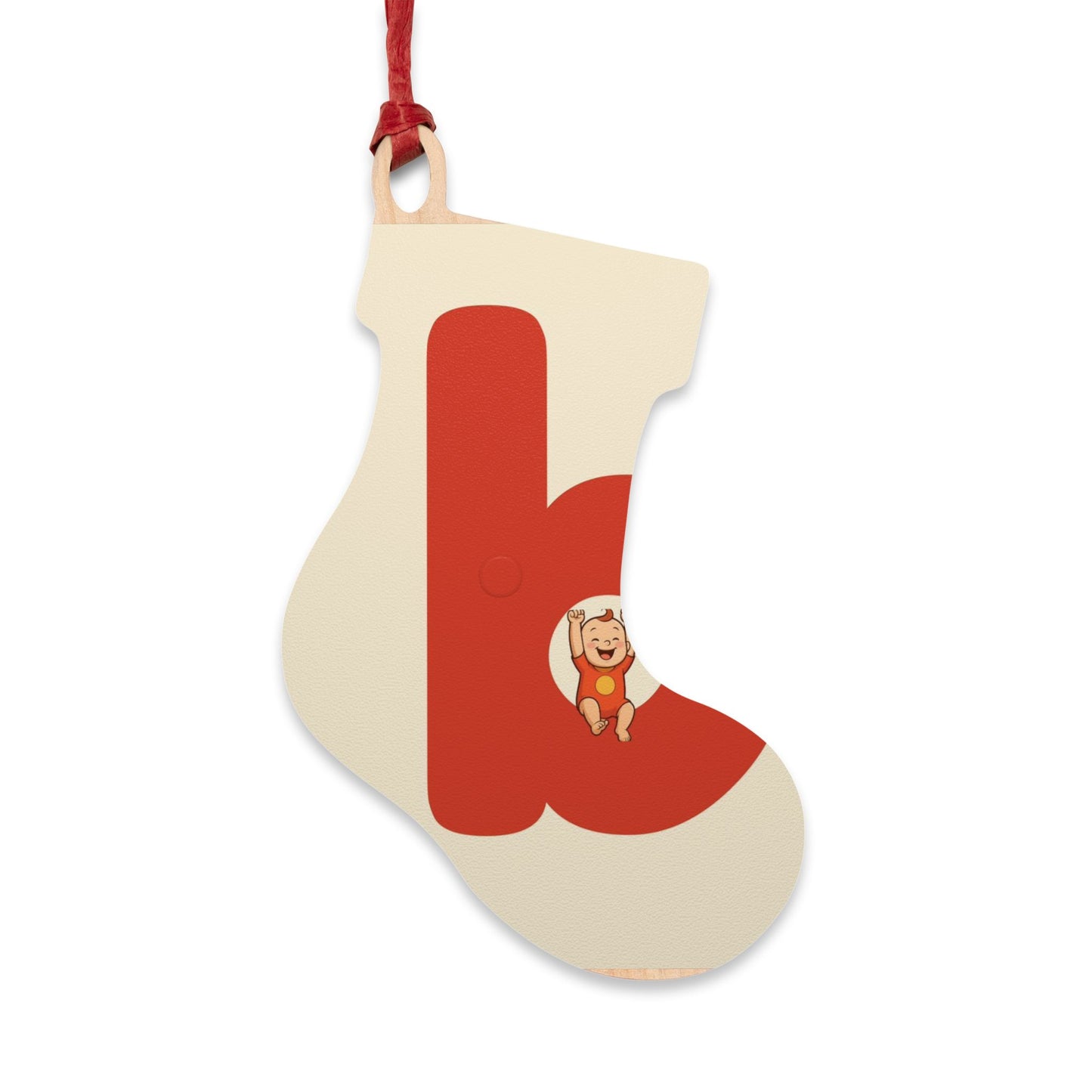 babiesdaily! Personalized wooden Christmas ornaments with cute animal designs.