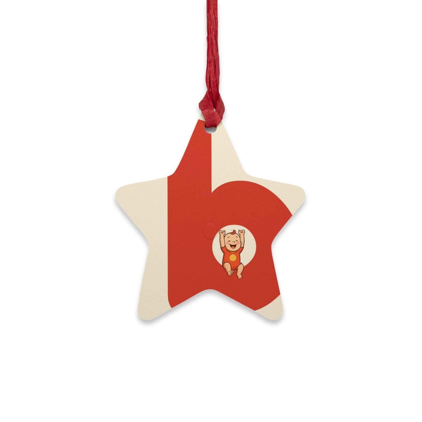 babiesdaily! Personalized wooden Christmas ornaments with cute animal designs.