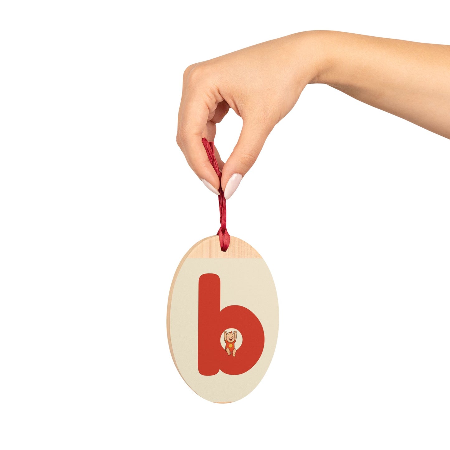 babiesdaily! Personalized wooden Christmas ornaments with cute animal designs.